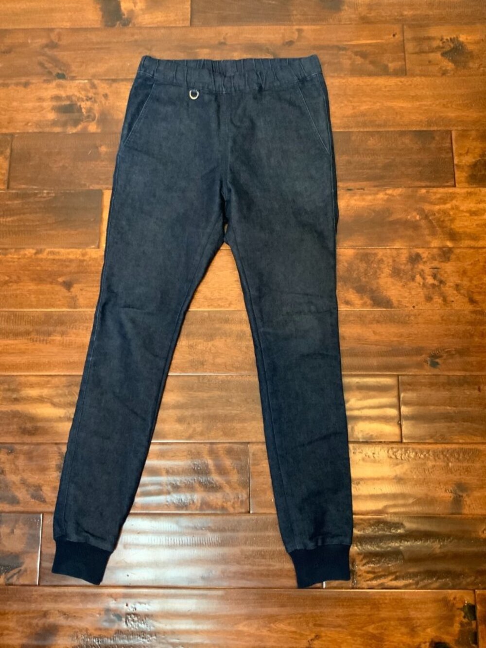 Uniform Experiment Blue Dark Wash Denim Slim Leg Cuffed Jeans Size 30 (1)